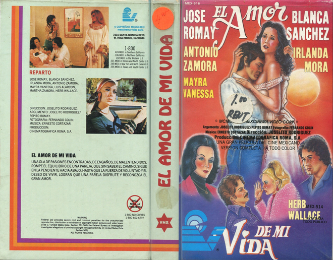 EL AMOR DE MI VIDA, ACTION VHS COVER, HORROR VHS COVER, BLAXPLOITATION VHS COVER, HORROR VHS COVER, ACTION EXPLOITATION VHS COVER, SCI-FI VHS COVER, MUSIC VHS COVER, SEX COMEDY VHS COVER, DRAMA VHS COVER, SEXPLOITATION VHS COVER, BIG BOX VHS COVER, CLAMSHELL VHS COVER, VHS COVER, VHS COVERS, DVD COVER, DVD COVERS